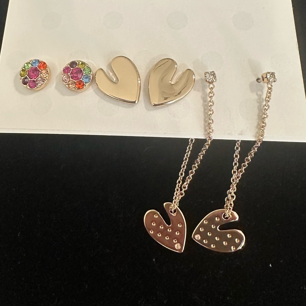 Isaac Mizrahi Set of 3 Pairs of Earrings. NWT